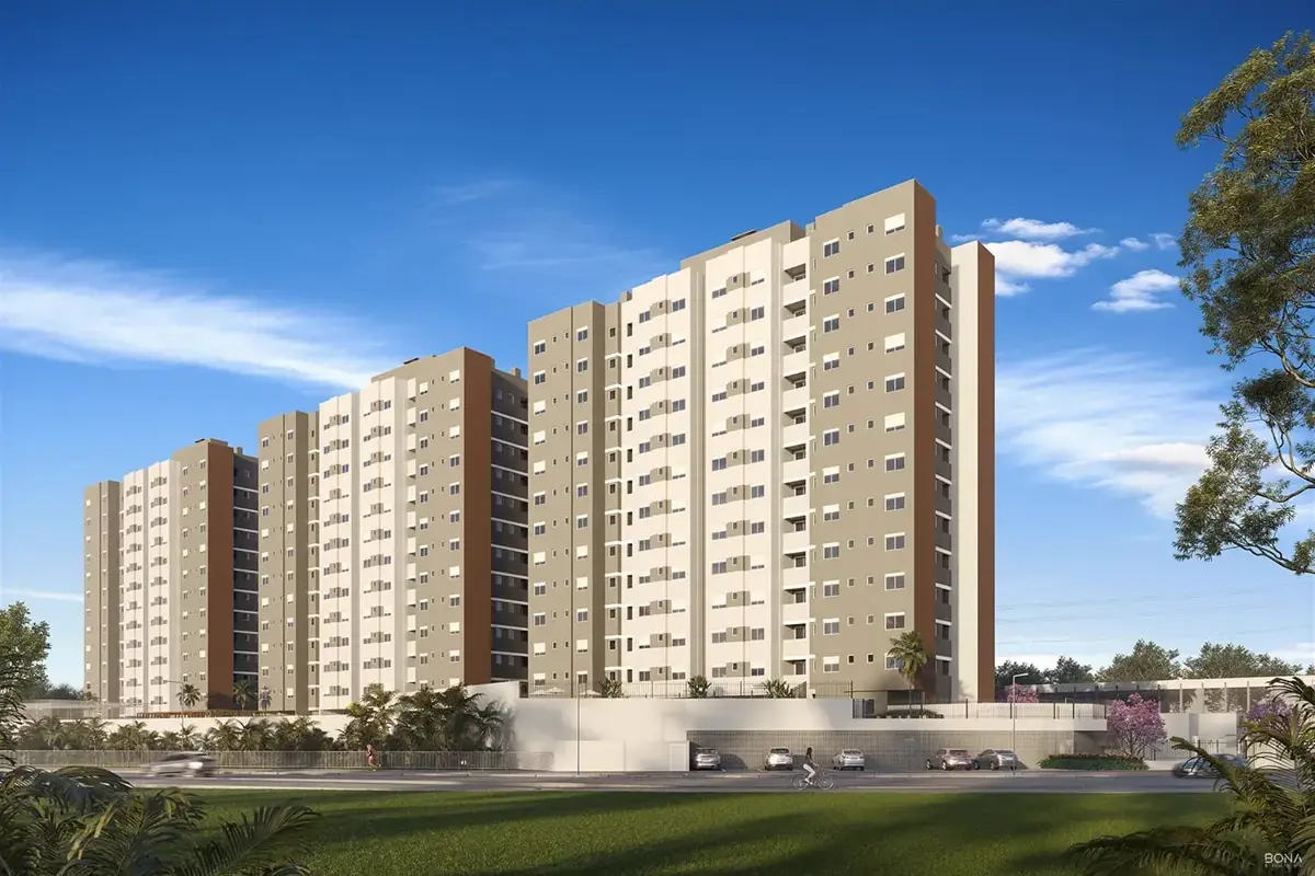 Fachada do Grand Life Residence - 3 Torres em Pagani, Palhoça