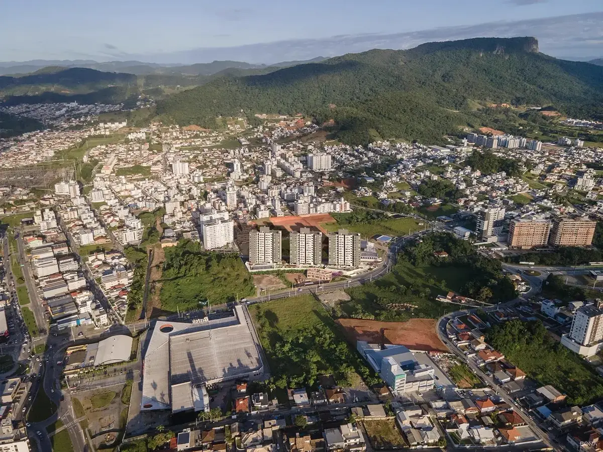 Vista aérea do Grand Life Residence em Pagani, Palhoça - SC